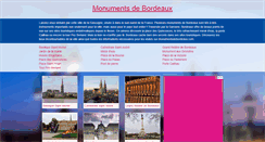Desktop Screenshot of monumentsdebordeaux.com